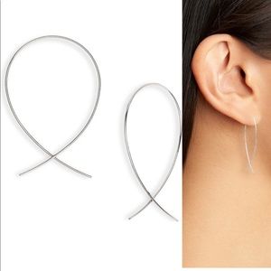 Lana Jewelry Upside Down Small Hoop Earrings